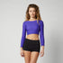 Sunn L/S Crop Rashvest Frauen - lila